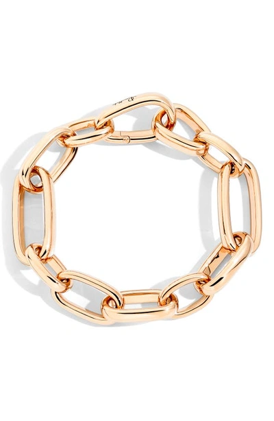 Shop Pomellato Iconica Slim Chain Bracelet In Rose Gold