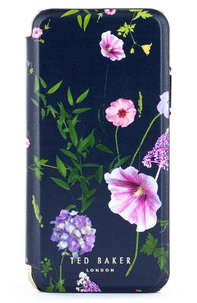 Shop Ted Baker Shannon Iphone 11, 11 Pro & 11 Pro Max Folio Case In Black