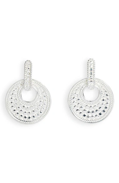 Shop Anna Beck Open Circle Drop Stud Earring In Silver