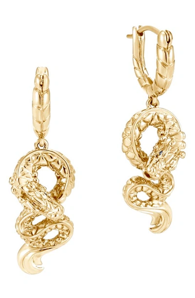 Shop John Hardy Naga 18k Gold Drop Earrings