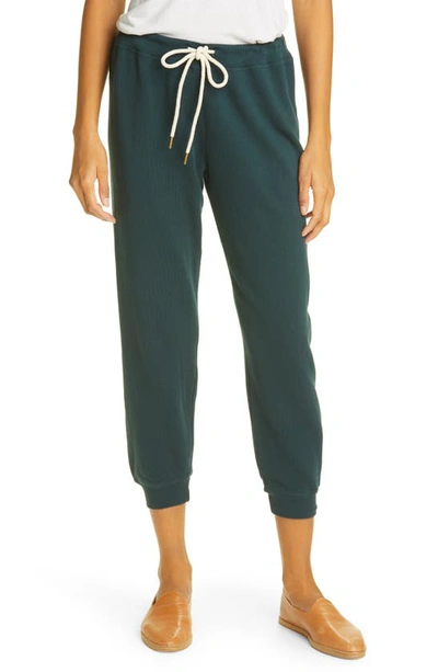 Shop The Great The Cropped Jogger Pants In Pine Needle
