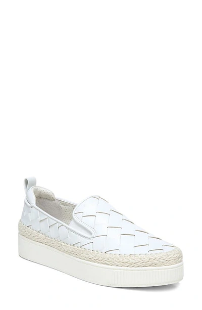 Shop Franco Sarto Homer Platform Sneaker In White Faux Leather