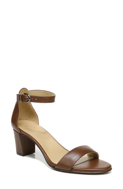 Shop Naturalizer True Colors Vera Ankle Strap Sandal In Cocoa Leather