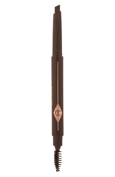 Shop Charlotte Tilbury Brow Lift Refillable Eyebrow Pencil In Brown Black