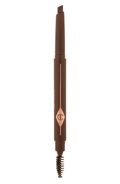 Charlotte Tilbury Brow Lift Refillable Triangular Eyebrow Pencil Dark Brown 0.007 oz/ 0.2 G In Dark Brown
