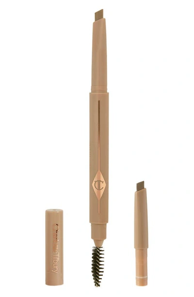 Shop Charlotte Tilbury Brow Lift Refillable Eyebrow Pencil & Refill Set In Taupe