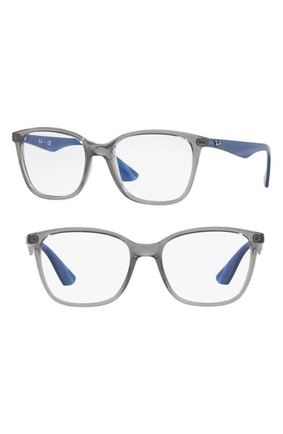 Shop Ray Ban 52mm Optical Glasses In Transp Grn