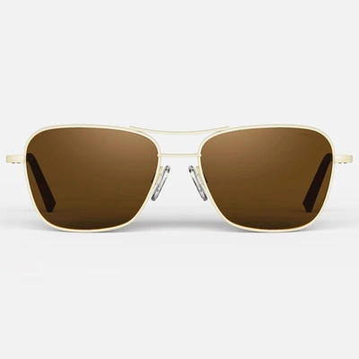 Shop Randolph Engineering Randolph Corsair Sunglasses In Skytec™ Polarized American Tan