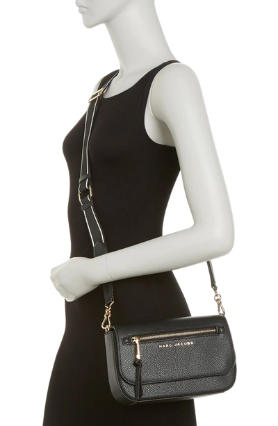 Shop Marc Jacobs Leather Saddle Crossbody In Black