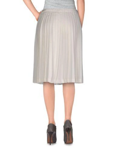 Shop Prada Knee Length Skirt In White