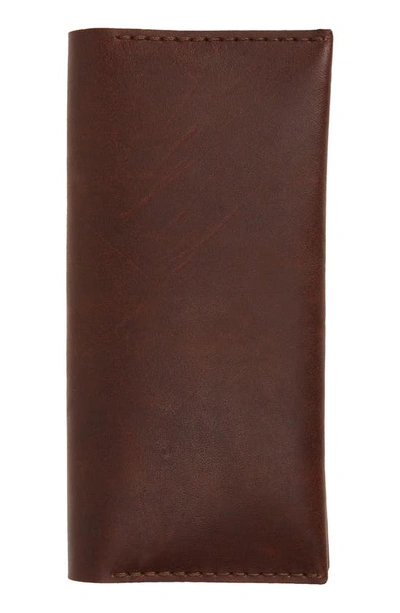 Shop Ezra Arthur No. 12 Long Leather Wallet In Malbec