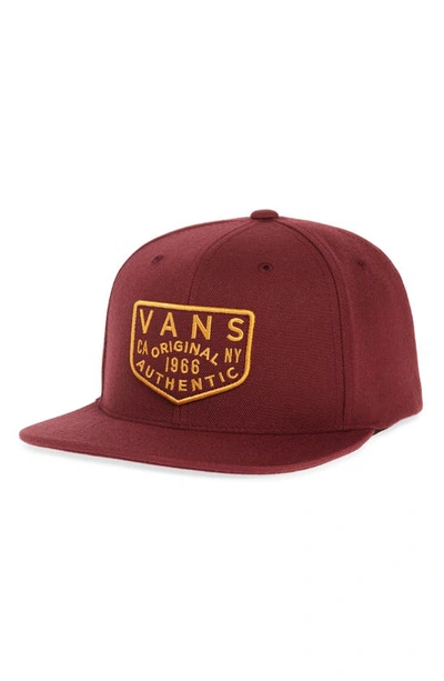 Shop Vans Evers Snapback Baseball Cap In Port Royale