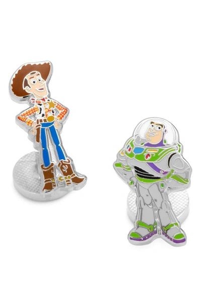 Shop Cufflinks, Inc Woody & Buzz Lightyear Mismatched Cuff Links In Multi