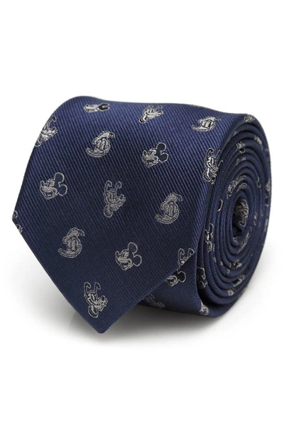 Shop Cufflinks, Inc X Disney Mickey & Friends Silk Tie In Blue