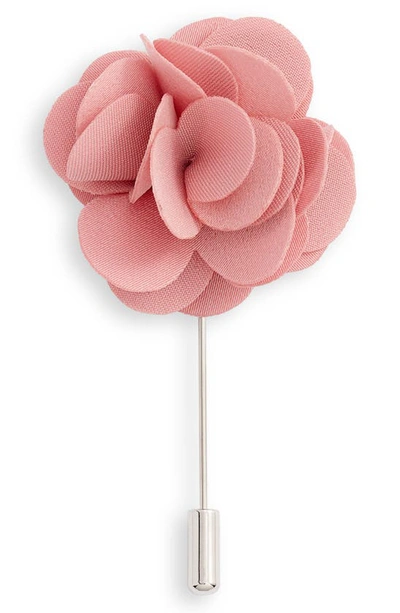 Shop Nordstrom Floral Lapel Pin In Dusty Pink