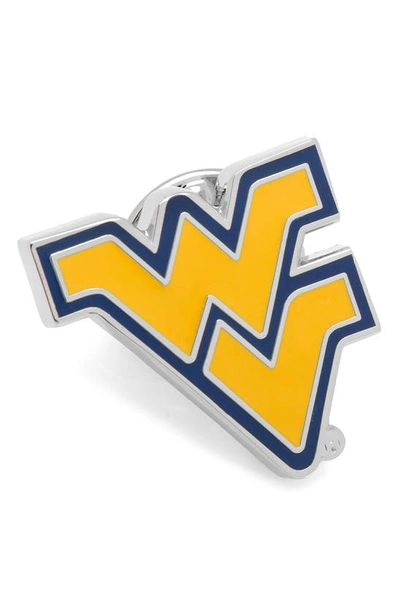 Shop Cufflinks, Inc Ncaa West Virginia Mountaineers Lapel Pin In West Virginia Flying Wv Logo