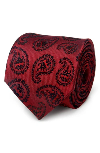 Shop Cufflinks, Inc Batman Paisley Silk Tie In Red