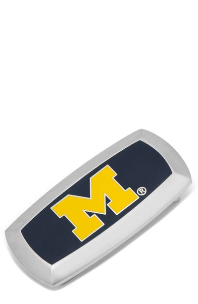 Shop Cufflinks, Inc Ncaa University Of Michigan Wolverines Money Clip In Gray