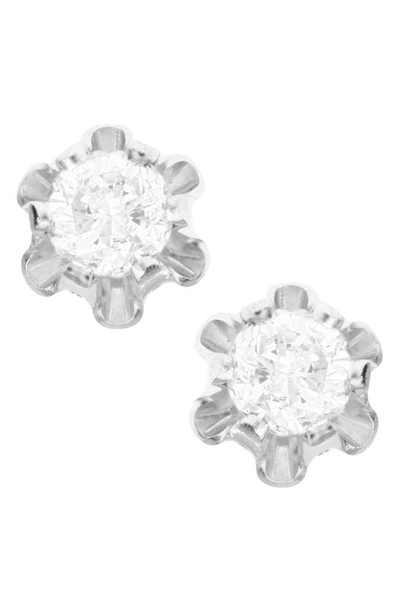 Shop Mignonette 14k White Gold & Diamond Earrings