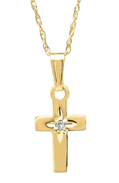 Shop Mignonette 14k Gold & Diamond Cross Necklace