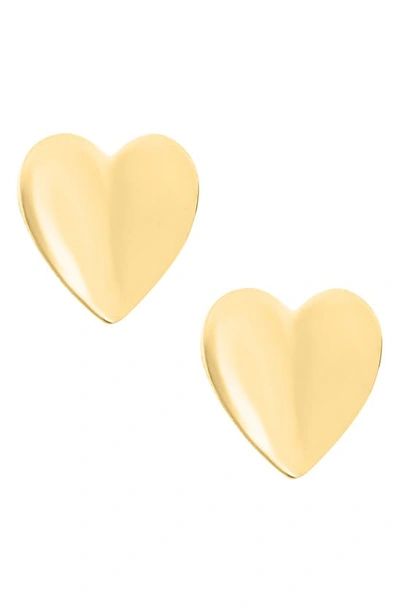 Mignonette 14k Gold Heart Earrings In Gold
