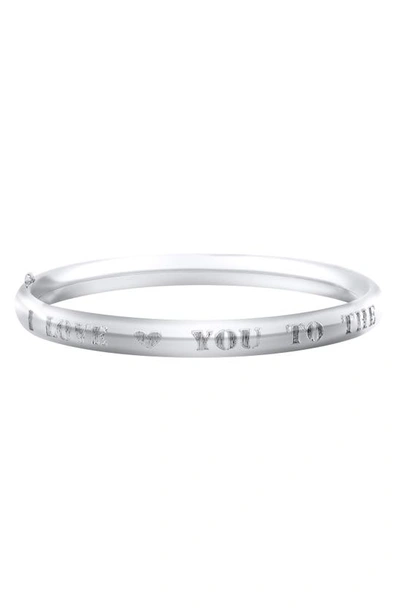 Shop Mignonette Love You To The Moon And Back Sterling Silver Bracelet