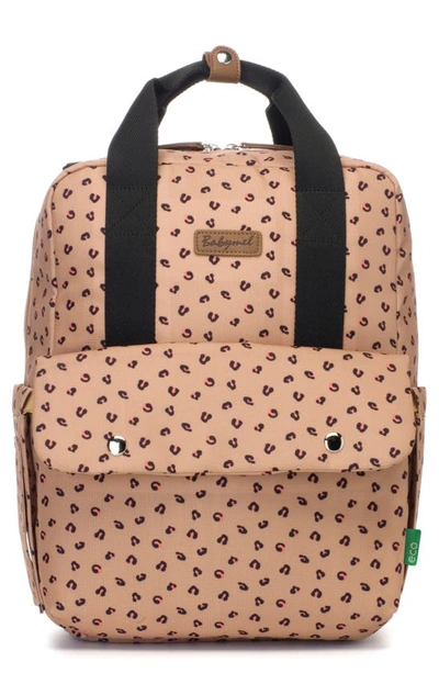 Shop Babymel Georgi Eco Convertible Diaper Backpack In Caramel Leopard