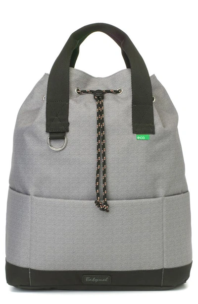 Shop Babymel Eco Top N' Tail Convertible Diaper Backpack In Grey