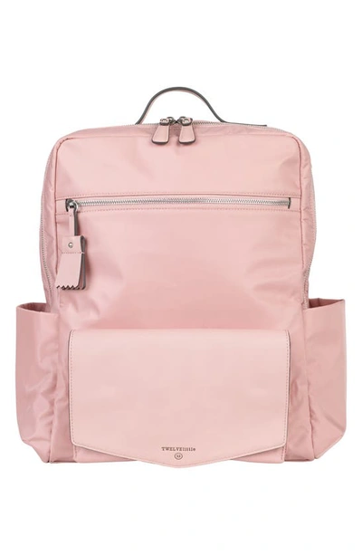 Shop Twelvelittle Peekaboo Diaper Backpack In Blush Pink