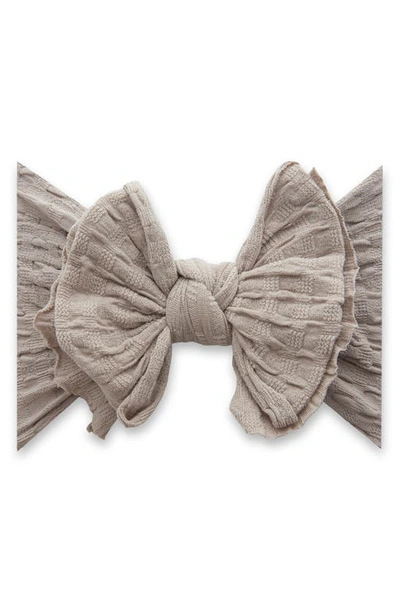 Shop Baby Bling Waffle Knit Headband In Taupe