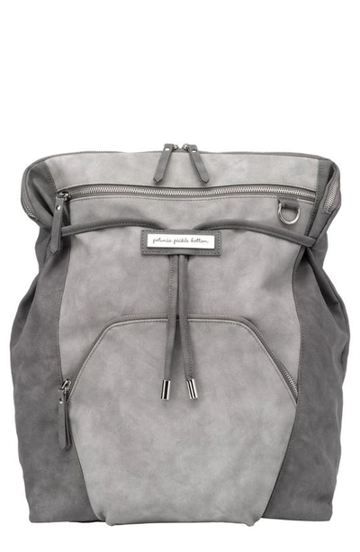 Shop Petunia Pickle Bottom Convertible Diaper Backpack In Pewter