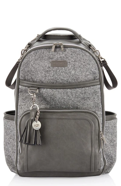 Shop Itzy Ritzy Boss Plus Diaper Backpack In Grey