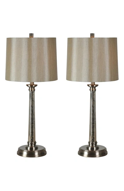 Shop Renwil Brooks Set Of 2 Table Lamps In Satin Nickel