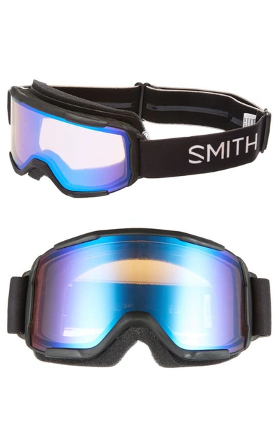 Shop Smith Daredevil Snow Goggles In Black/ Mirror