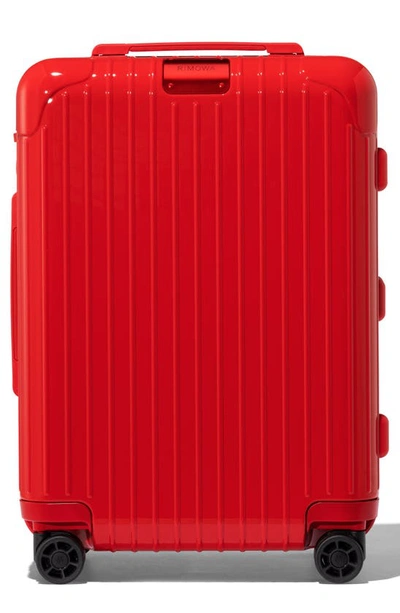 Shop Rimowa Essential Cabin 22-inch Wheeled Carry-on In Red