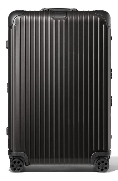 Shop Rimowa Original Check-in Large 31-inch Wheeled Suitcase In Black