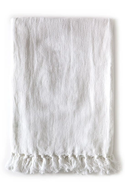 Shop Pom Pom At Home Montauk Throw Blanket In White