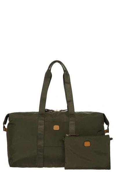Shop Bric's Brics X-bag 22-inch Folding Duffle Bag In Olive
