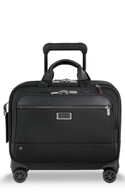 Shop Briggs & Riley @work 15-inch Medium Expandable Spinner Briefcase In Black