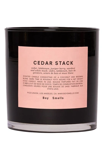 Shop Boy Smells Cedar Stack Scented Candle In Pink