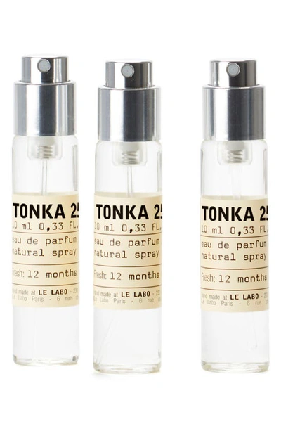 Shop Le Labo Tonka 25 Eau De Parfum Travel Tube Refill Trio