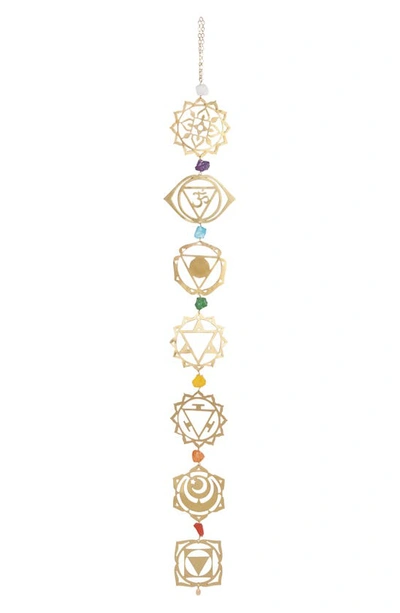 Shop Ariana Ost Chakra Yoga Wall Hanging In Gold