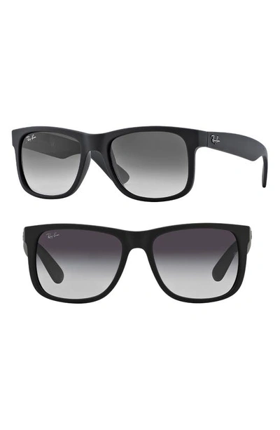 Shop Ray Ban Youngster 54mm Sunglasses In Black/ Black Gradient