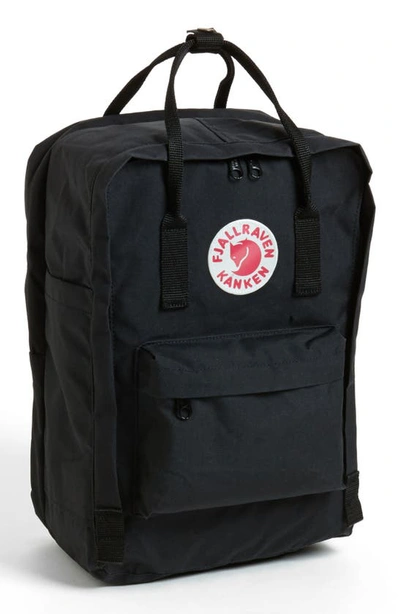 Shop Fjall Raven Kånken 15-inch Laptop Backpack In Black