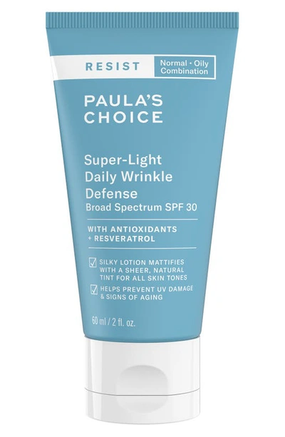 Shop Paula's Choice Resist Super-light Wrinkle Defense Spf 30 Sunscreen Moisturizer