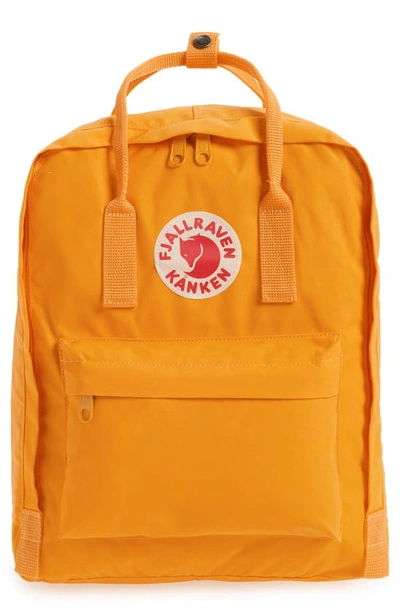 Shop Fjall Raven Kånken Water Resistant Backpack In Warm Yellow