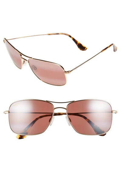 Shop Maui Jim Wiki Wiki 59mm Polarizedplus2 Sunglasses In Gold/ Maui Rose