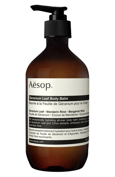 Shop Aesop Geranium Leaf Body Balm, 16.9 oz In Pump