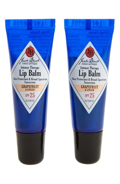 Shop Jack Black Intense Therapy Lip Balm Spf 25 Duo In Grapefruit Ginger