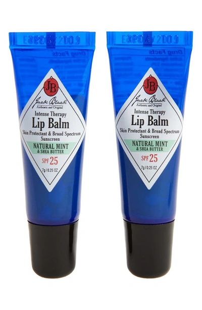 Shop Jack Black Intense Therapy Lip Balm Spf 25 Duo In Mint